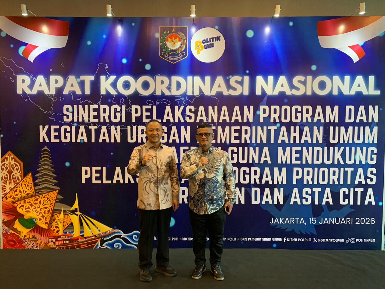 Wabup Wajo di Rakornas Kemendagri: Sinkronisasi Pusat–Daerah Kunci Asta Cita Presiden