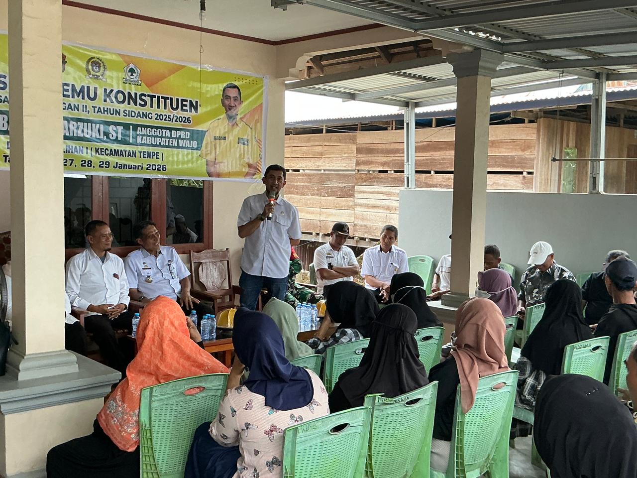 Keluhan Warga Attakae Dijawab, Reses Ketua Komisi III DPRD Wajo Pastikan Proyek Jalan Lapatokah