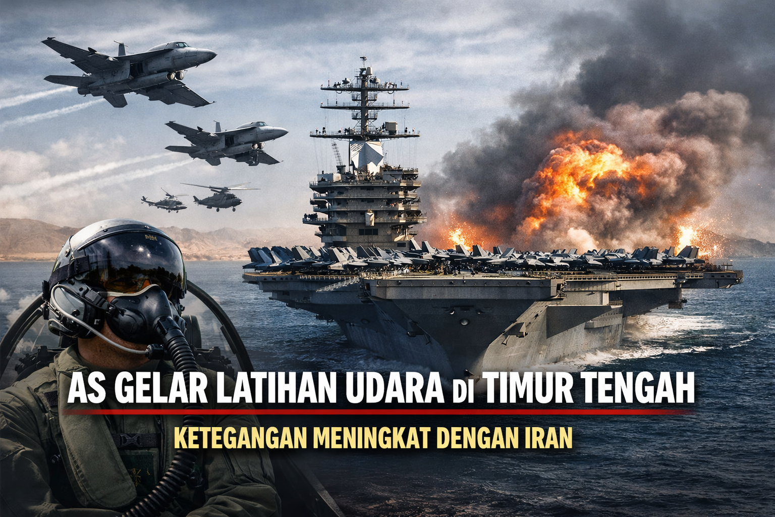 AS Gelar Latihan Udara Multi-Hari di Timur Tengah di Tengah Ketegangan dengan Iran