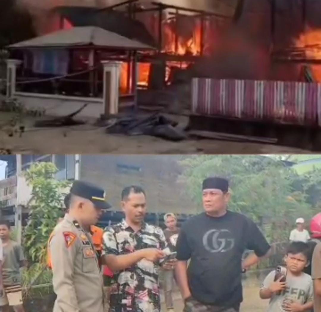 Gerak Cepat! Legislator Wajo H. Mustafa Turun Langsung Bantu Korban Kebakaran di Desa Nepo