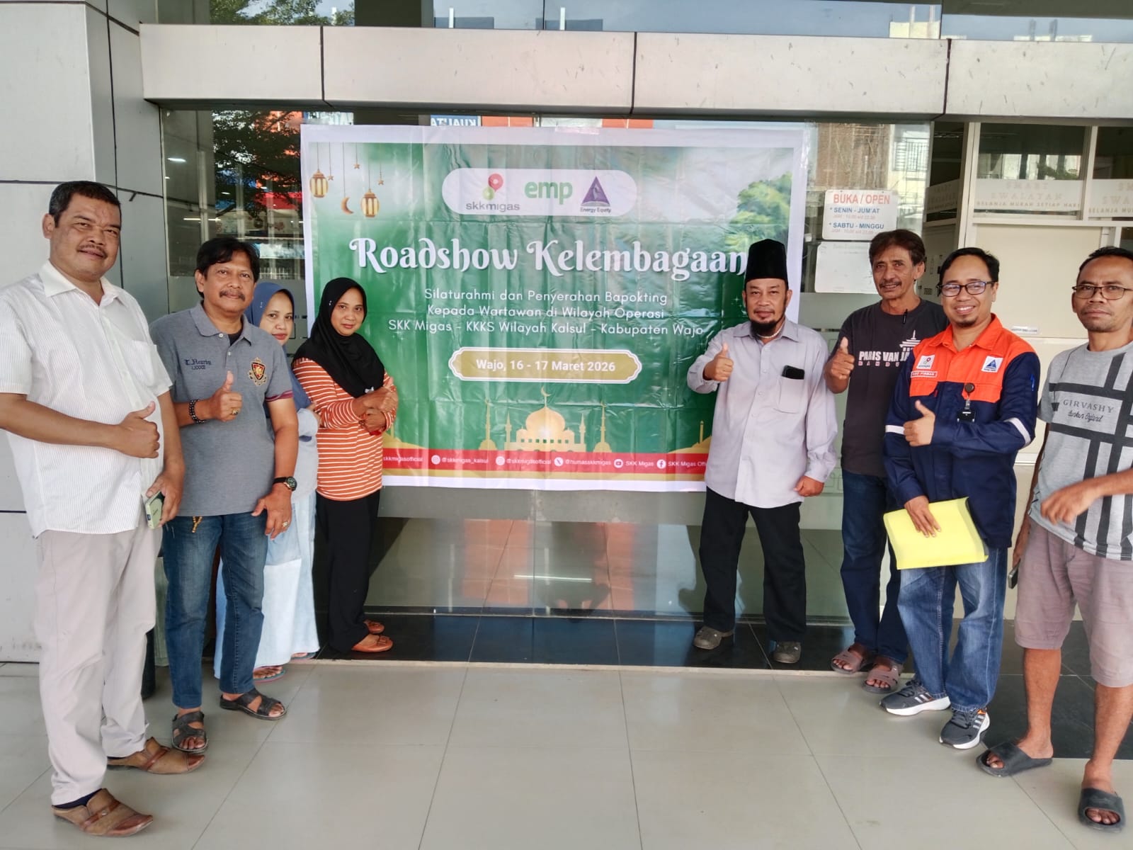 SKK Migas Road Show di Wajo, Organisasi Pers JOIN Terima Bantuan Bapokting