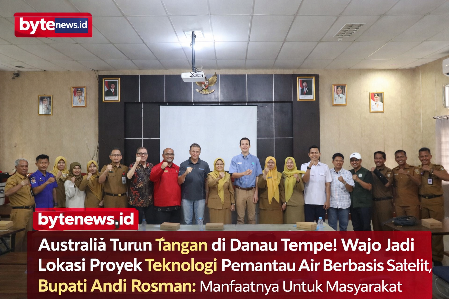 Australia Turun Tangan di Danau Tempe! Wajo Jadi Lokasi Proyek Teknologi Pemantau Air Berbasis Satelit, Bupati Andi Rosman Manfaatnya Untuk Masyarakat