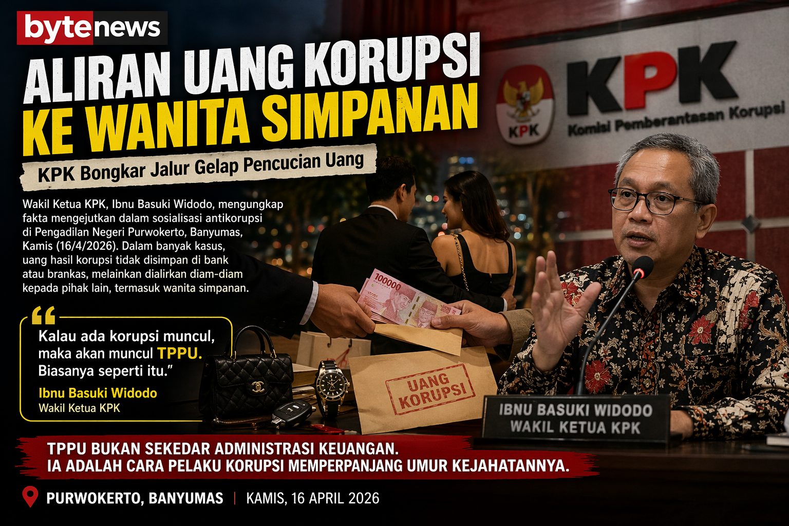 KPK Bongkar Jalur Gelap Uang Korupsi: Mengalir ke Wanita Simpanan Lewat Skema Pencucian Uang