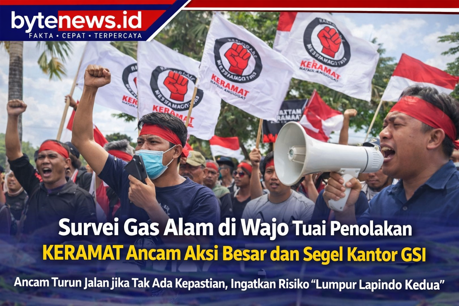 Survei Gas Alam di Wajo Picu Penolakan, KERAMAT Soroti Desa Tua dan Desa Balielo: Jangan Sampai Terulang Tragedi Lumpur Lapindo