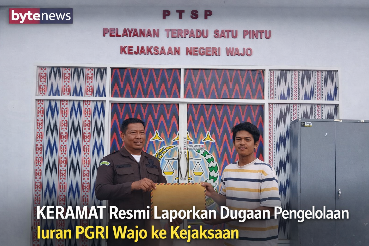 KERAMAT Resmi Laporkan Dugaan Pengelolaan Iuran PGRI Wajo ke Kejaksaan