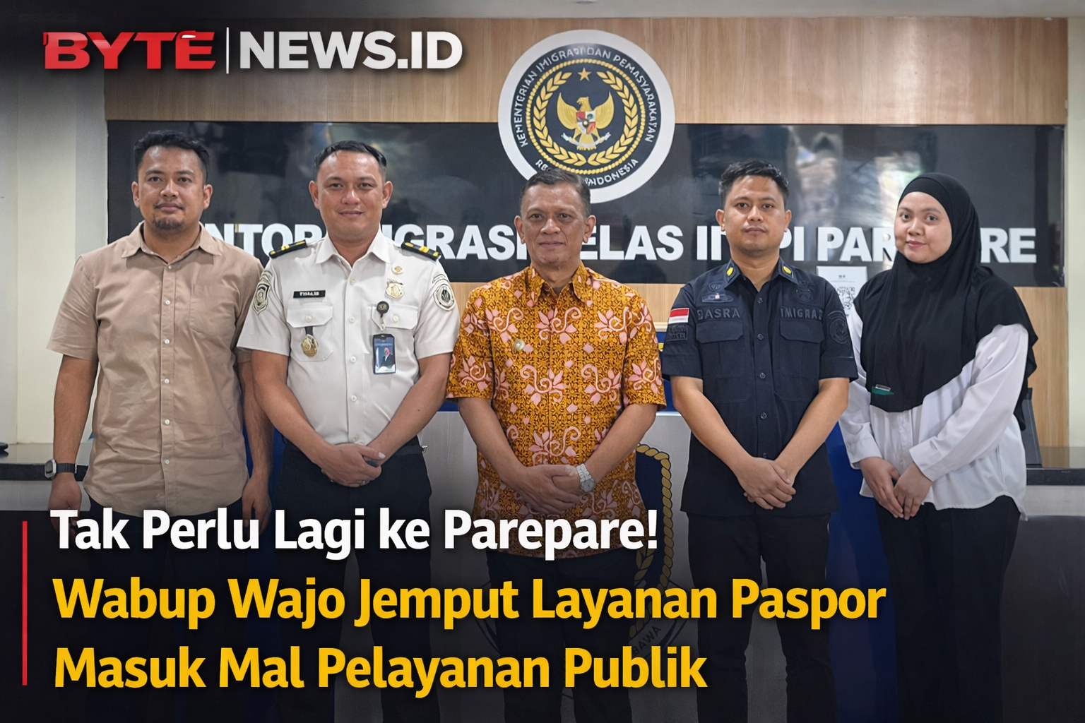 Tak Perlu Lagi ke Parepare! Wabup Wajo Jemput Layanan Paspor Masuk Mal Pelayanan Publik