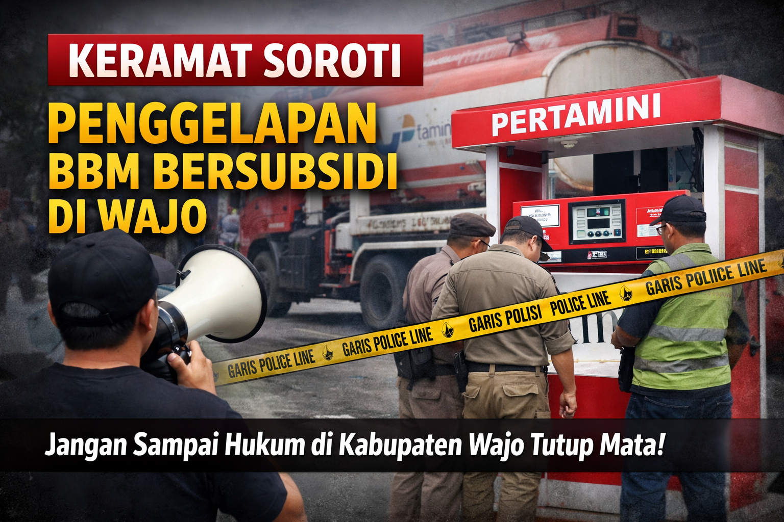 KERAMAT Soroti Dugaan Penggelapan BBM Bersubsidi di Wajo