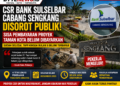 CSR Bank Sulselbar Cabang Sengkang Disorot, Sisa Pembayaran Proyek Taman Kota Belum Dibayarkan