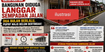 Bangunan Belum Dibongkar, PUPRP Wajo Didesak Hentikan Politik Teguran
