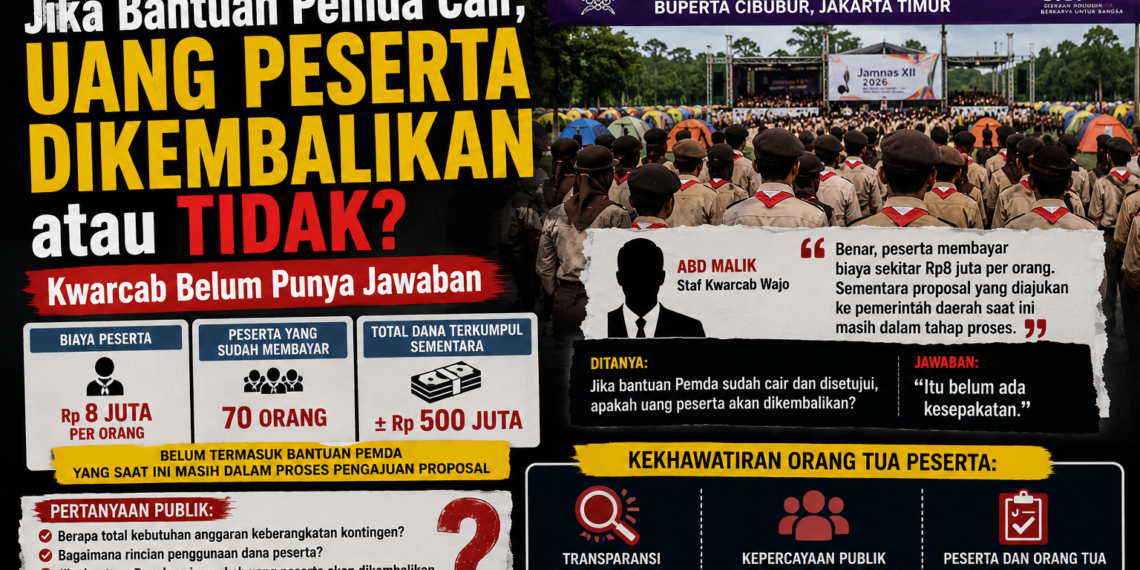 Jika Bantuan Pemda Cair, Uang Peserta Dikembalikan atau Tidak? Kwarcab Belum Punya Jawaban