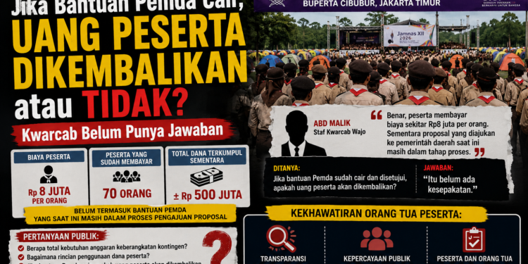 Jika Bantuan Pemda Cair, Uang Peserta Dikembalikan atau Tidak? Kwarcab Belum Punya Jawaban