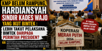 KMP Belum Rampung, Hardiansyah Sindir Kades Wajo Yang Ikut Bimtek : Lebih Takut Pelaksana Bimtek daripada Perintah Presiden?