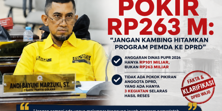 Ketua Komisi III DPRD Wajo Bantah Isu Pokir Rp263 M: Jangan Kambing Hitamkan Program Pemda ke DPRD