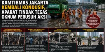 Jakarta Kembali Normal Usai Kericuhan, Polisi Amankan 322 Orang  Dan 45 Orang Jadi Tersangka