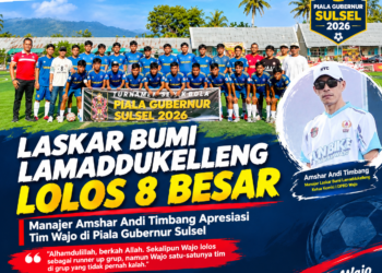 Laskar Bumi Lamaddukelleng Lolos 8 Besar Piala Gubernur SulSel, Manajer Amshar Andi Timbang: Tak Pernah Kalah!