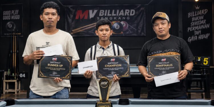 Atlet Junior Billiard Wajo Kembali Berprestasi, Rasul Zacky Juara di MV Billiard Sengkang