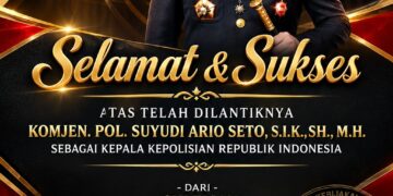 Suyudi Ario Seto Resmi Dilantik sebagai Kapolri, Ketua KPK I DPW Sulsel Suleman Sampaikan Ucapan Selamat